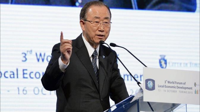 Ban Ki-moon exigió a israelíes y palestinos poner fin a la violencia