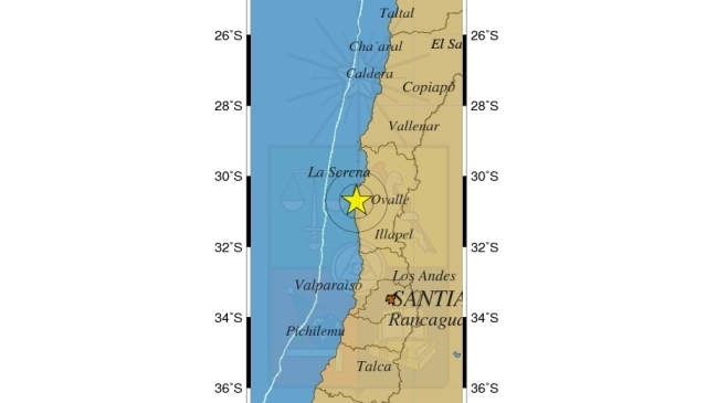 Sismo de mediana intensidad sacudió Región de Coquimbo