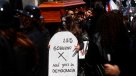 Funcionarios del Registro Civil marcharon en el centro de Santiago