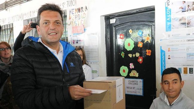 Sergio Massa votó con la esperanza de que sea 
