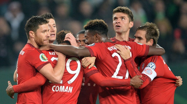 Bayern Munich venció a Wolfsburgo para avanzar a octavos en la Copa Alemania