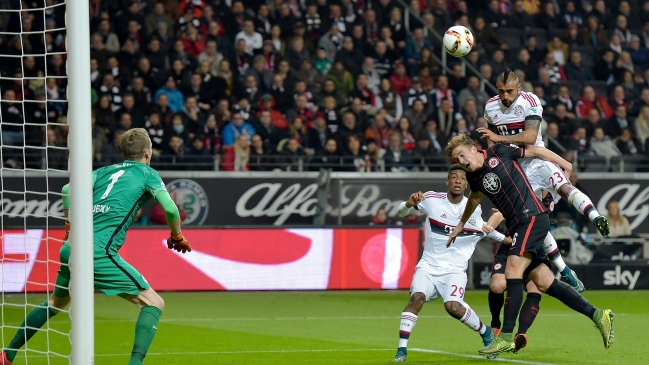 Bayern Munich acabó con su racha de triunfo al igualar con Eintracht Frankfurt