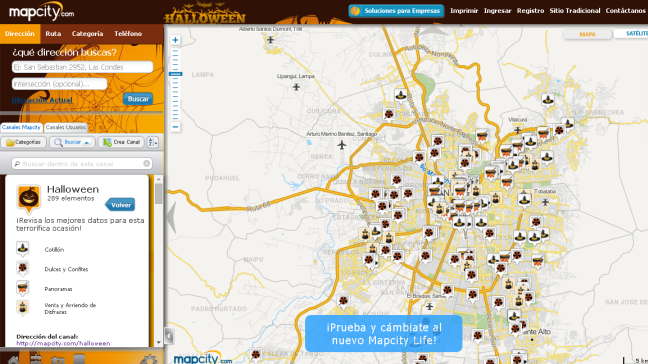 Mapcity lanzó canal especial con panoramas e información para disfrutar Halloween
