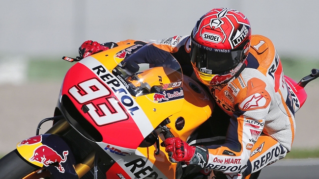 Marc Márquez se puso al frente tras primera tanda de pruebas libres en Valencia
