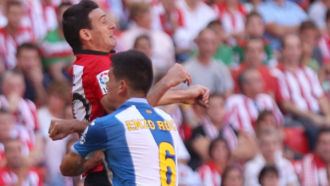 Enzo Roco sufrió en cancha caída de Espanyol ante Athletic de Bilbao por la liga española