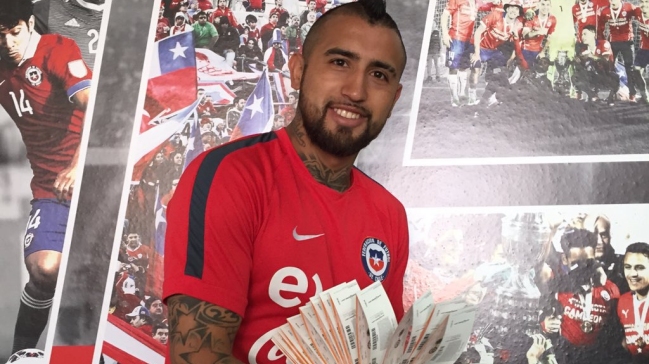 Arturo Vidal regalará 100 entradas a sus seguidores en redes sociales