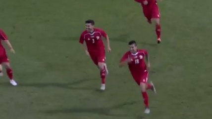   Jonathan Cantillana marcó el primer tanto en la victoria de Palestina ante Malasia 