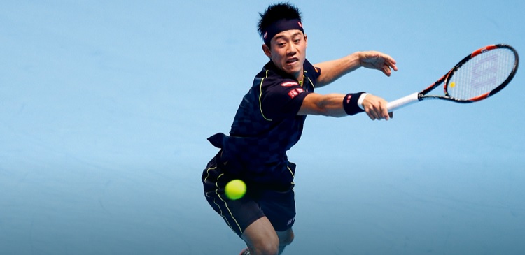 Kei Nishikori superó a Tomas Berdych en el Masters de Londres