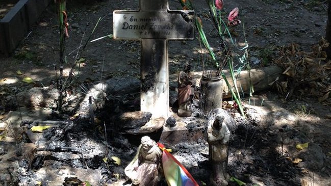 Desconocidos quemaron memorial de Daniel Zamudio en Parque San Borja