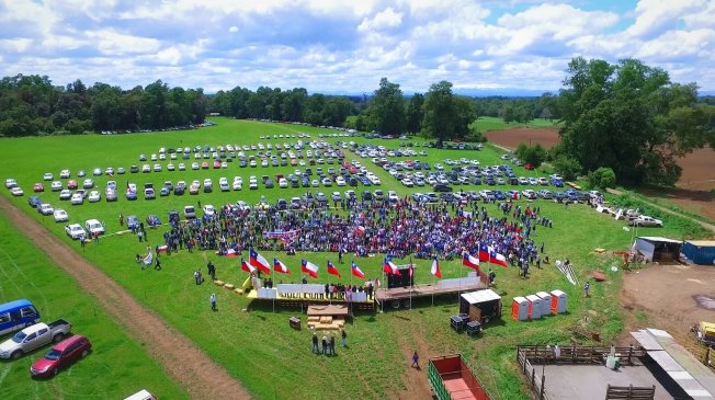 Multigremiales realizaron marcha pacífica en apoyo de víctimas de violencia en La Araucanía