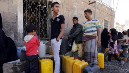   Crisis humanitaria por falta de agua potable en Yemen 