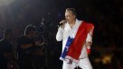 La presentación de Miguel Bosé en el cierre de la Teletón