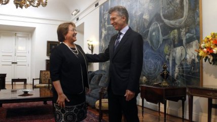   Presidenta Bachelet se reunió con Mauricio Macri en La Moneda 