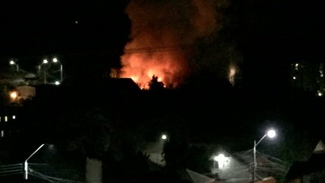Incendio afectó a colegio de Quilpué