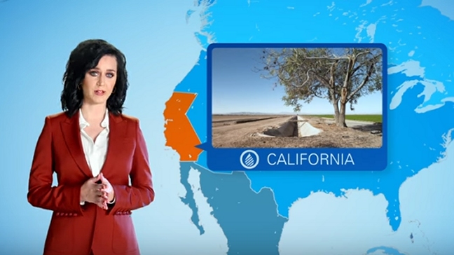 Katy Perry alertó del peligro del cambio climático