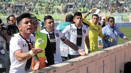 Jugadores de Colo Colo encararon a protagonistas de los incidentes