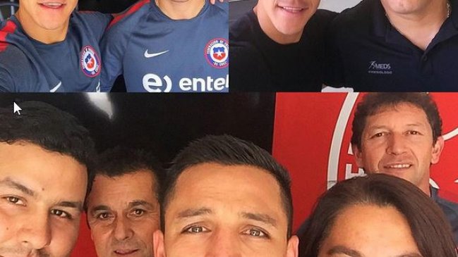 Alexis Sánchez saludó al personal que lo cuidó en su recuperación