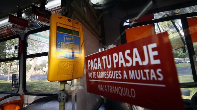 Evasión en Transantiago llega a cifra récord: 28,7 por ciento