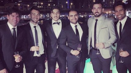   Marcelo Salas celebró el Año Nuevo en Dubai con futbolistas chilenos 