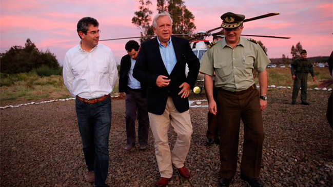 Jorge Burgos pasó el Año Nuevo en la Región de La Araucanía