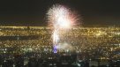 El show pirotécnico en la Torre Entel