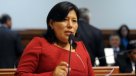 Vicepresidenta del Congreso peruano acusó \