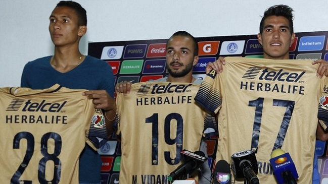 Mathías Vidangossy fue presentado como refuerzo en Pumas de México