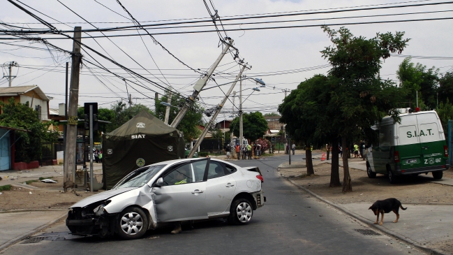 Hombre murió al ser atropellado por vehículo robado en Estación Central