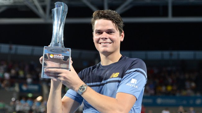 Milos Raonic dio la sorpresa ante Roger Federer y ganó el ATP de Brisbane