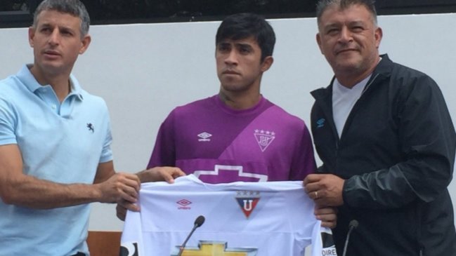 Edson Puch fue presentado en Liga Deportiva Universitaria de Quito