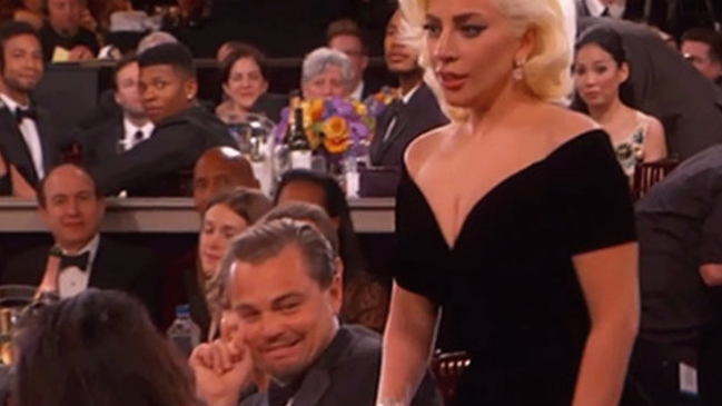 Leonardo DiCaprio explica su reacción en premiación de Lady Gaga