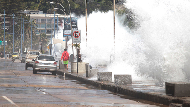 Armada alertó de marejadas en la costa chilena hasta el sábado