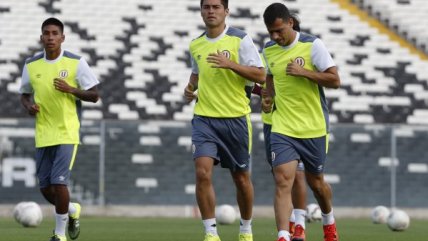 Universitario entrenó en el Estadio Monumental para amistoso frente a Colo Colo