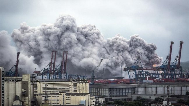 Gran fuga de gas alcanzó al mayor puerto de Brasil