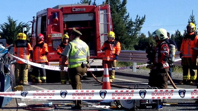Adulto mayor falleció en un choque frontal en la Región del Biobío