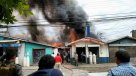 Incendio destruyó seis locales comerciales en el centro de Arauco