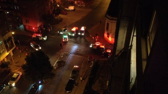 Robo de cajero automático terminó en balacera en el centro de Santiago