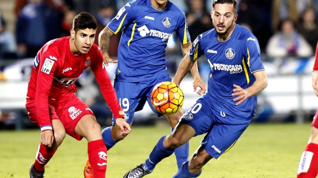 Enzo Roco y Espanyol cayeron ante Getafe en España