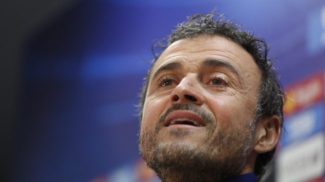 Luis Enrique se mostró 