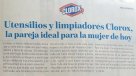 Clorox lamentó \