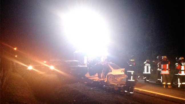 Tres muertos dejó accidente en ruta de la Región de La Araucanía