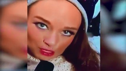 El frío extremo le jugó una mala pasada a esta reportera