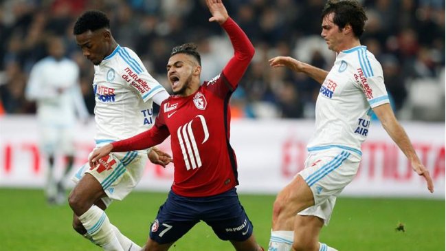 Mauricio Isla fue partícipe en empate de Olympique de Marsella con Lille