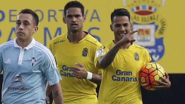 Fabián Orellana fue expulsado en derrota de Celta de Vigo ante Las Palmas