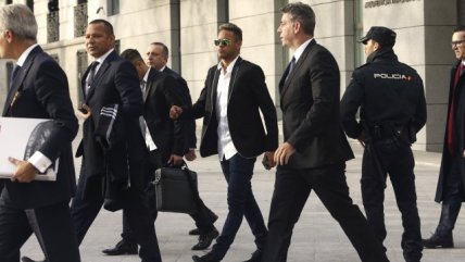 La comparecencia de Neymar ante la Audiencia Nacional de España