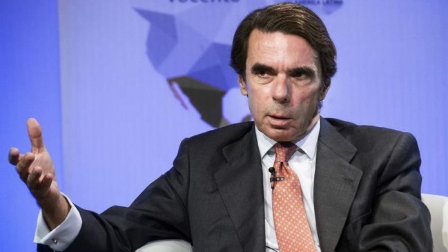 Aznar llamó a desmontar régimen de Maduro en Venezuela