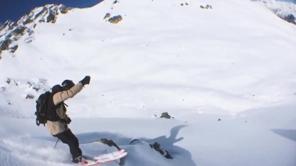   Imágenes en 360 grados captadas por un esquiador durante un descenso 