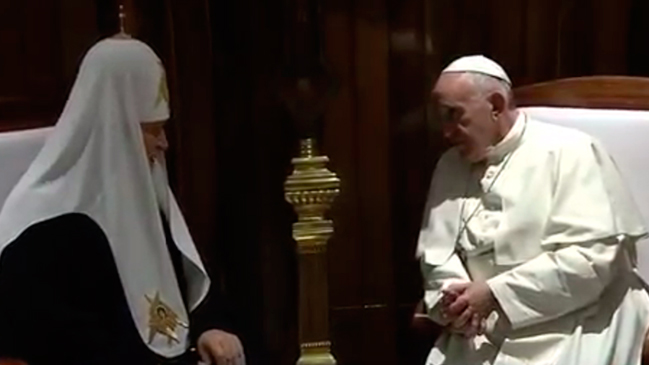 La histórica reunión del papa Francisco con el líder de la Iglesia Ortodoxa