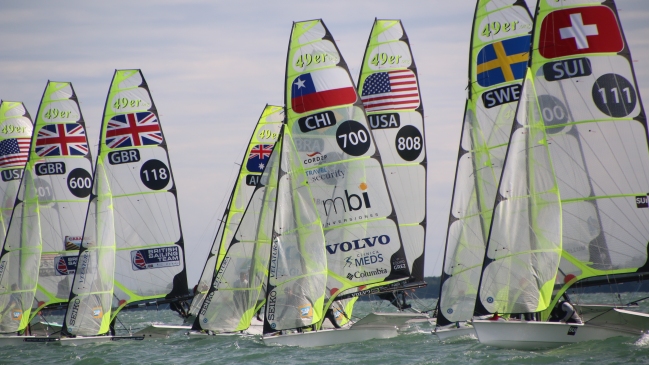 Equipo Grez bajó al 39º puesto en Mundial de Veleros 49er