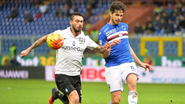 Mauricio Pinilla participó en igualdad de Atalanta ante Sampdoria por la liga italiana